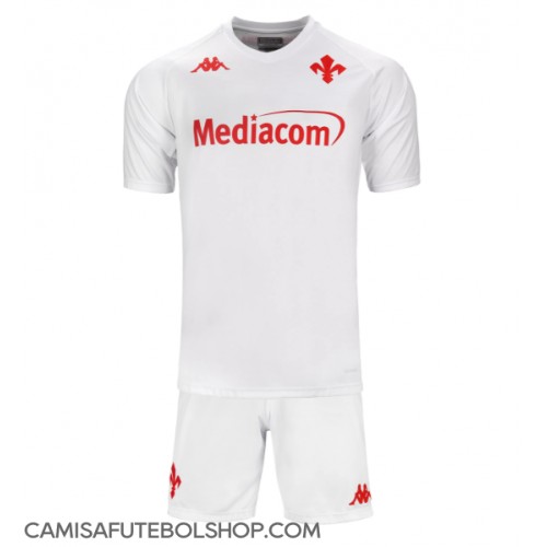 Camisa de time de futebol Fiorentina Replicas 2º Equipamento Infantil 2024-25 Manga Curta (+ Calças curtas)